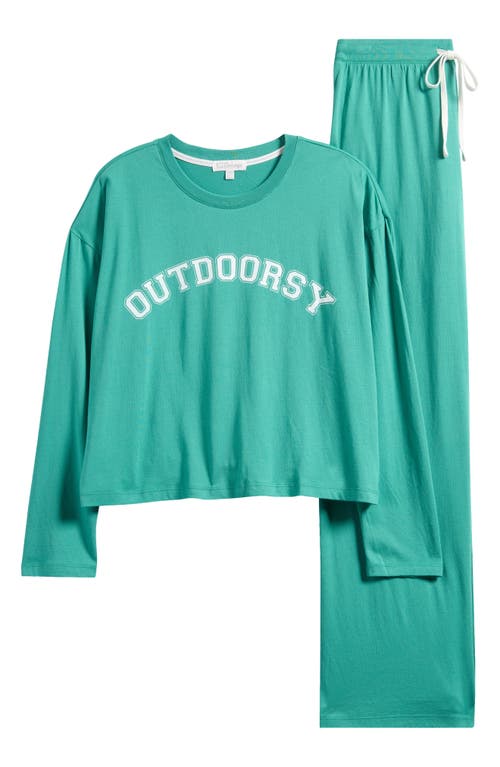 PJ SALVAGE PJ SALVAGE COTTON & MODAL PAJAMAS 