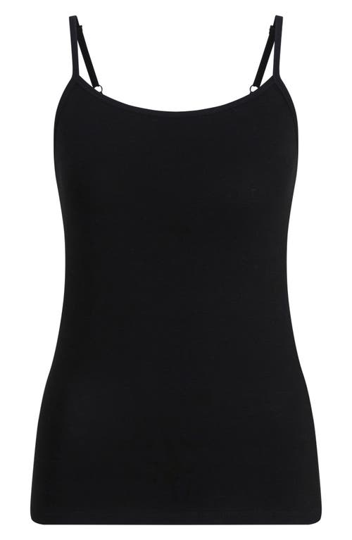 Falke Daily Climate Cotton Blend Camisole In Black