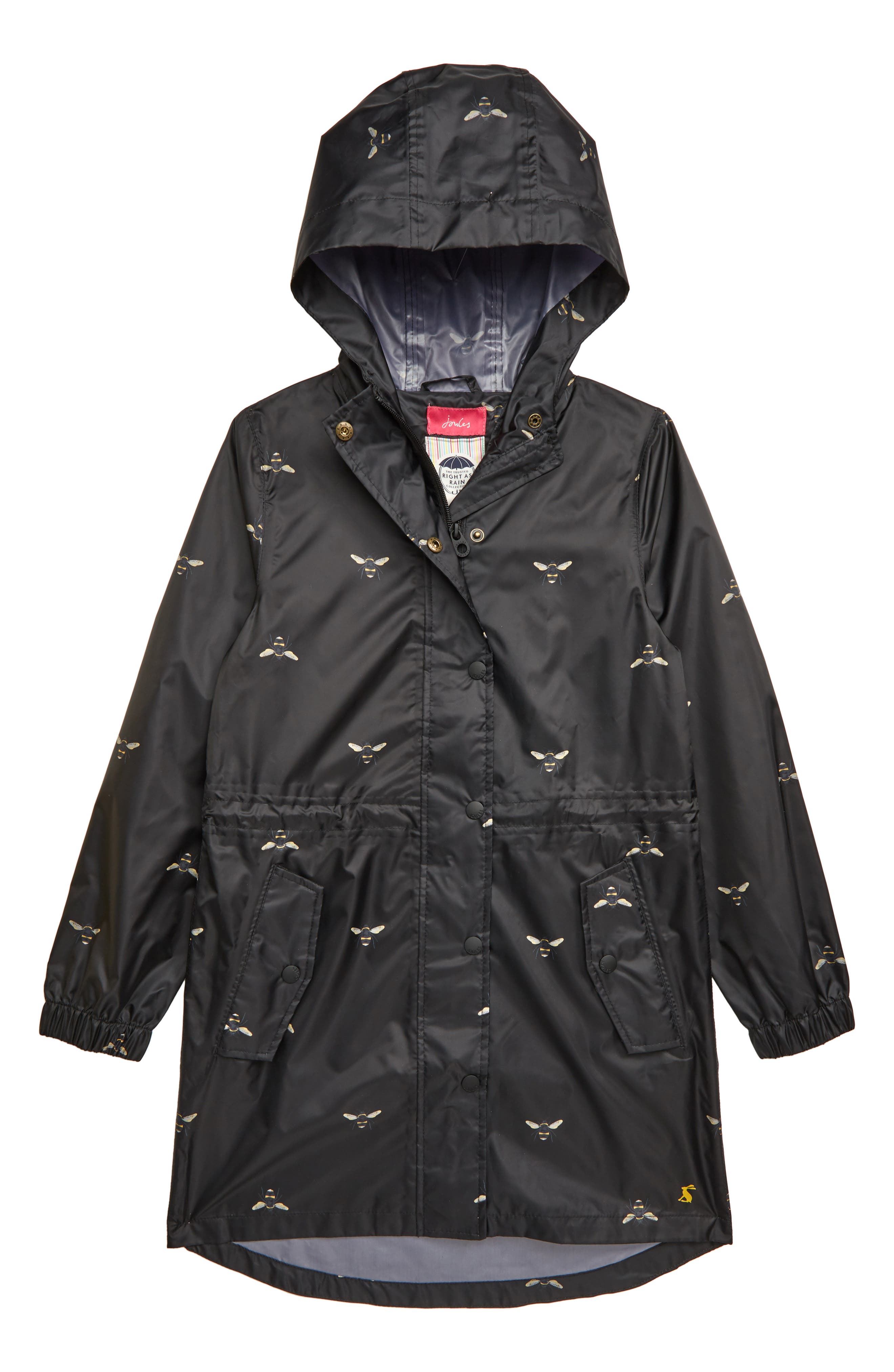 Joules Golightly Packable Waterproof Rain Jacket (Toddler Girls, Little Girls & Big Girls