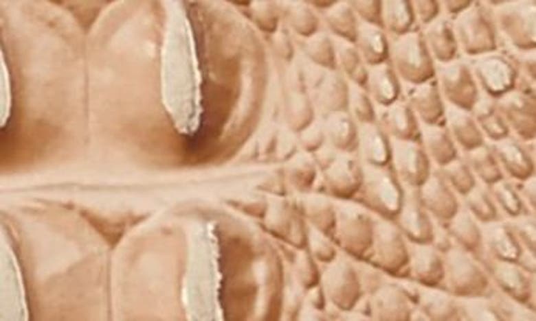 Shop Brahmin Cordelia Croc Embossed Leather Wallet In Honey Brown