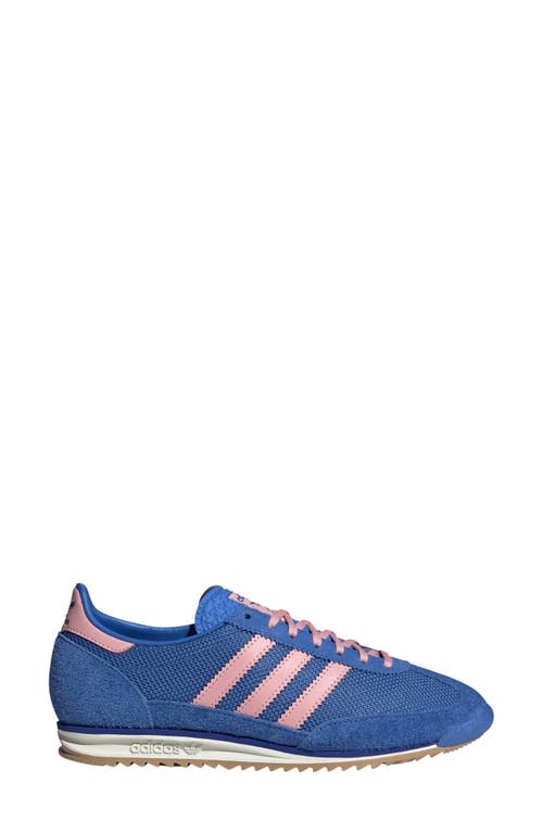 Shop Adidas Originals Adidas Sl 72 Sneaker In Royal/pink/lucid Blue