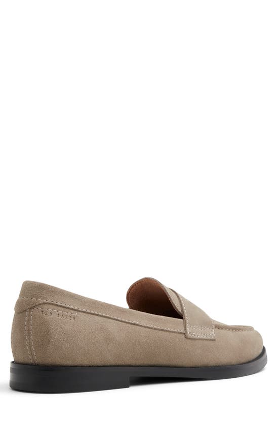 Ted Baker Parliament Penny Loafer In Khaki