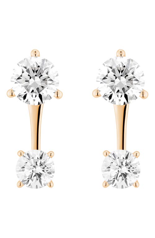 LIGHTBOX 1-Carat Lab Created Diamond Solitaire Earring Enhancers in 14K Gold at Nordstrom