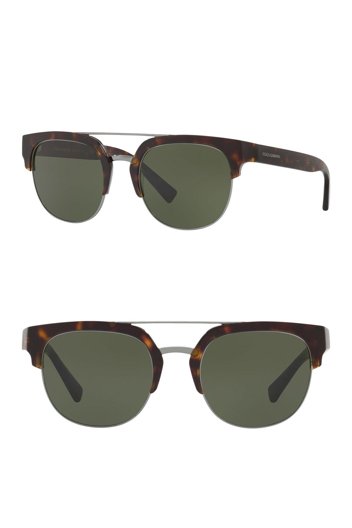dolce & gabbana 53mm clubmaster sunglasses