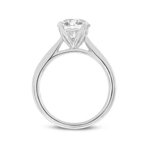 Asany Love Grown Collection 14k White Gold Round Cut Lab Grown Diamond Solitaire Engagement Ring In 14k White Gold