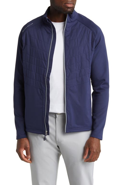 Peter Millar Merge Elite Hybrid Wind Resistant Jacket in Navy at Nordstrom, Size Small