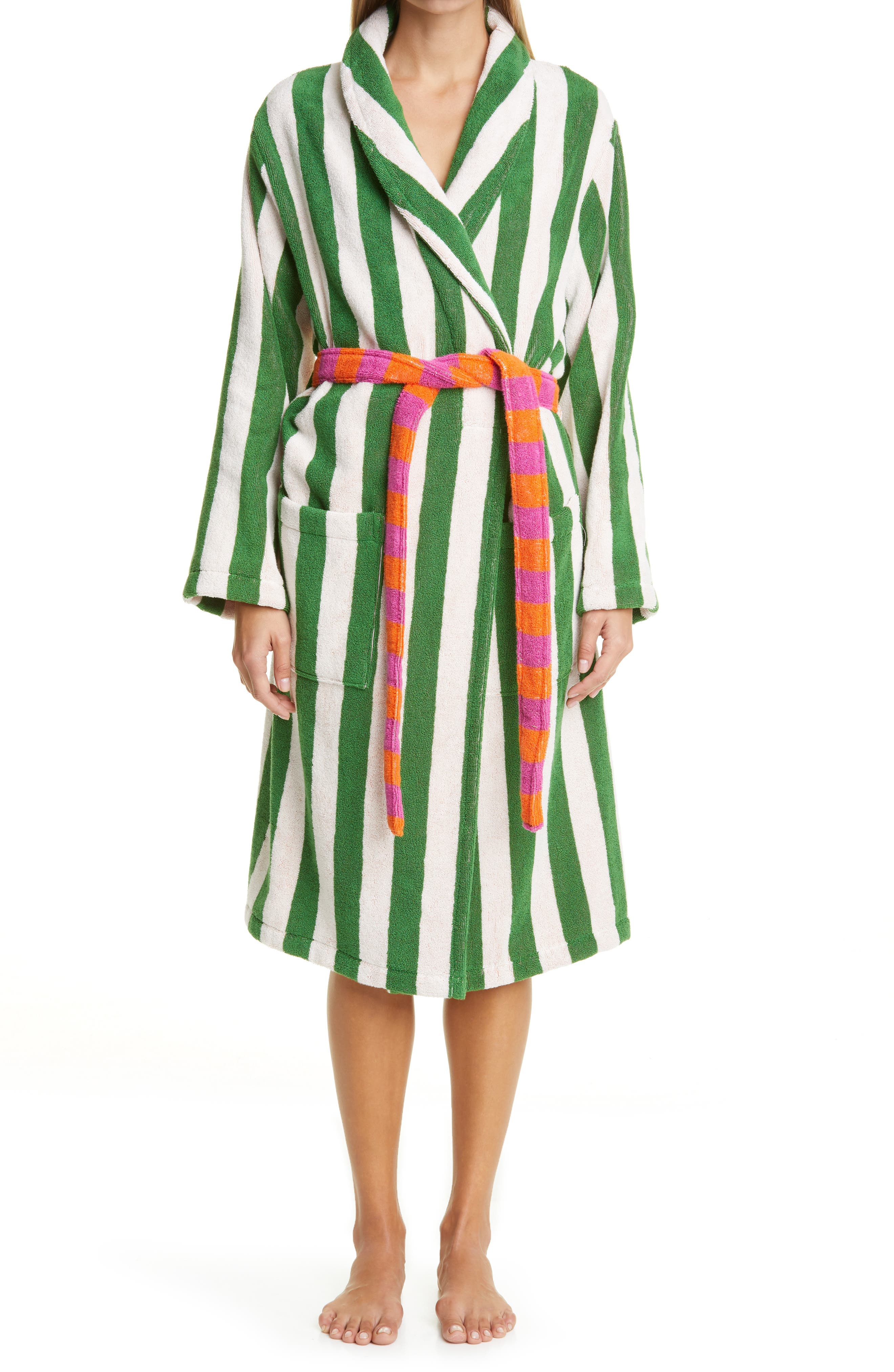 Dusen Dusen Stripe Cotton Bathrobe Nordstrom