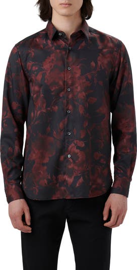 Julian Floral Print Button-Up Shirt