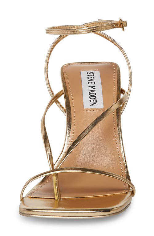 Shop Steve Madden Annie Ankle Strap Sandal In Champagne