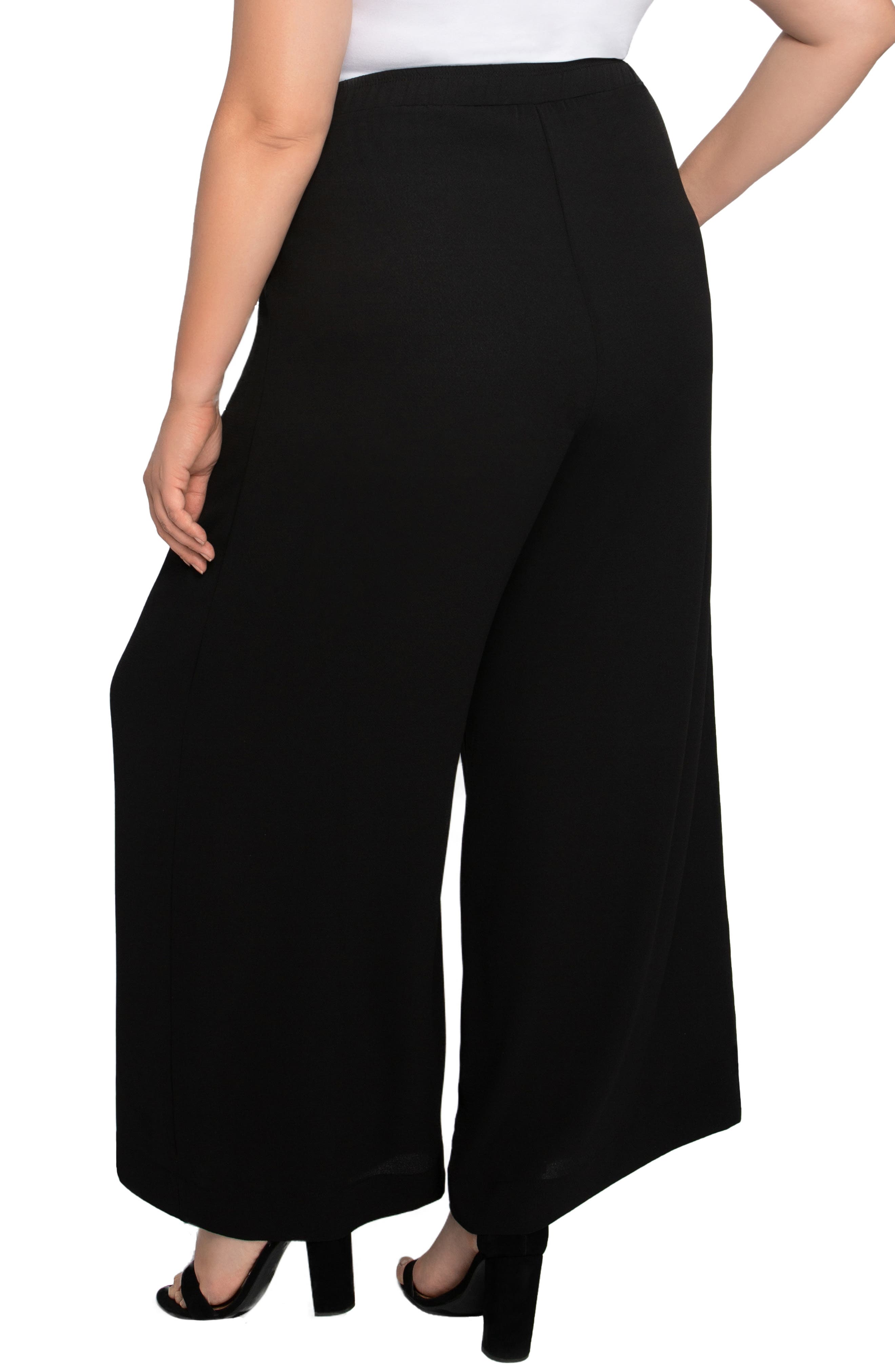 Kiyonna Coraline Crepe Palazzo Pants 