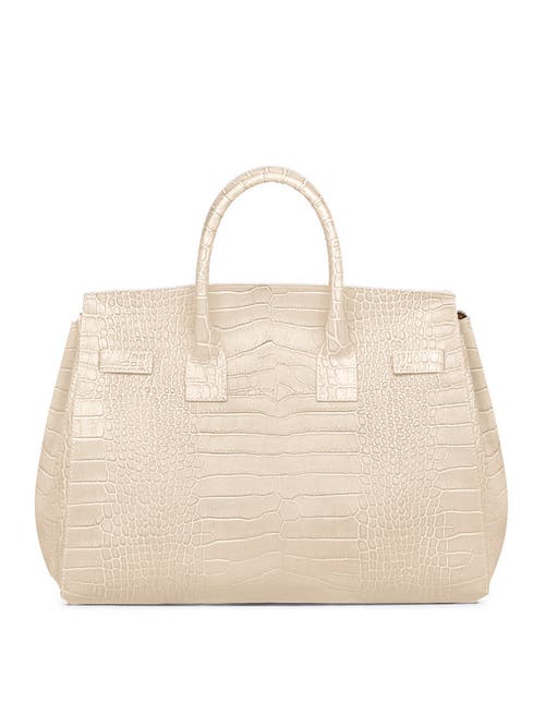 Teddy Blake Gigi Croco Gold 13" In Cream