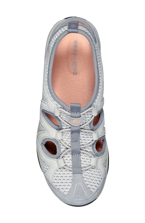 Easy Spirit Earthen 10 Womens Suede Stretch Slip-on Sneakers In Paloma/moonstruck