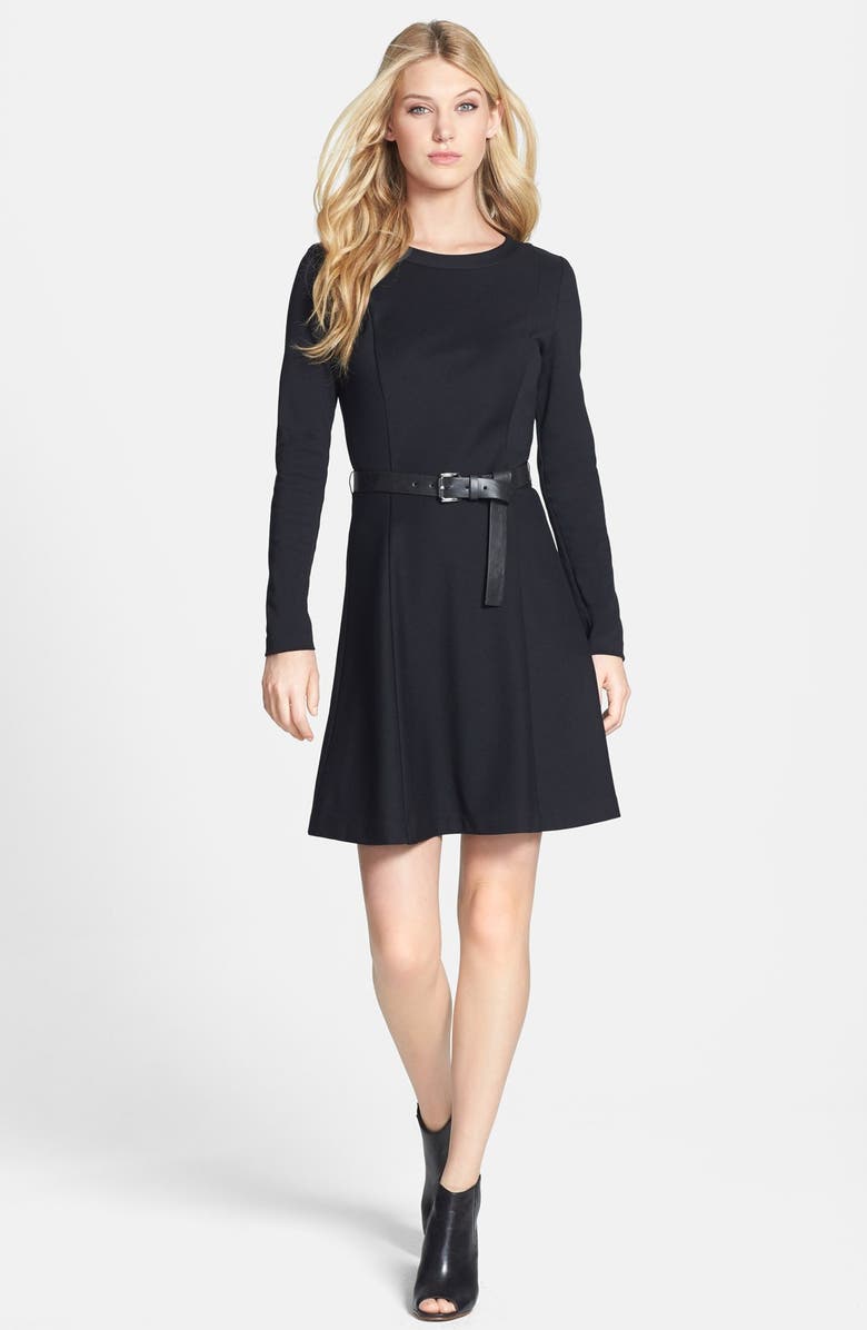 MICHAEL Michael Kors Belted Knit Fit & Flare Dress (Online Only ...