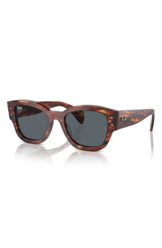 Shop Ray Ban Ray-ban Jorge 52mm Square Sunglasses In Striped Havana