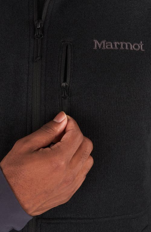 Shop Marmot Drop Line Fleece Vest In Black