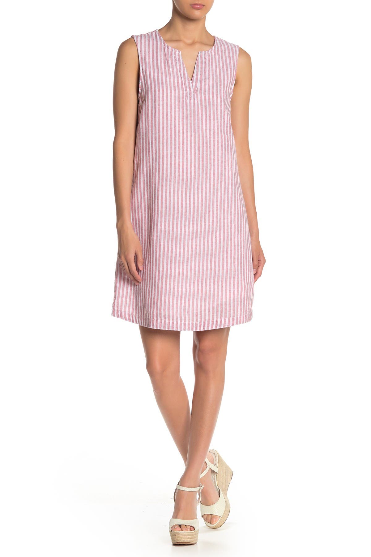 beachlunchlounge linen blend shift dress