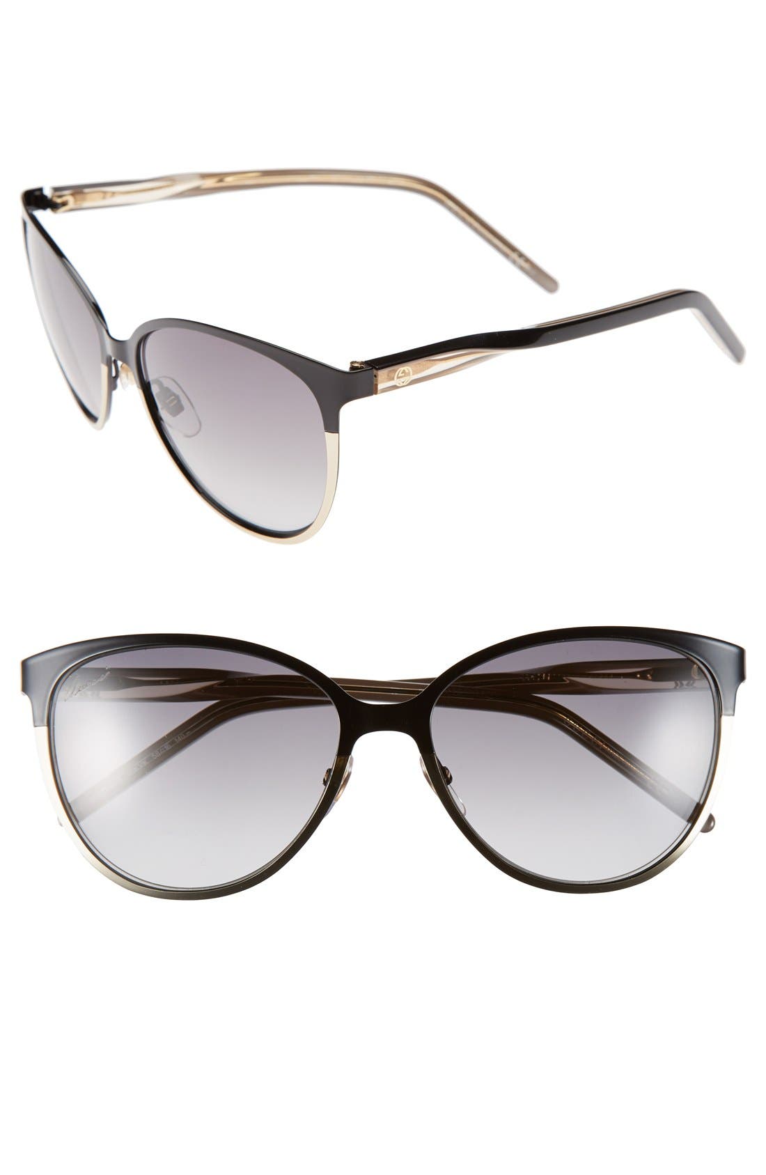 Gucci 58mm Retro Sunglasses Nordstrom