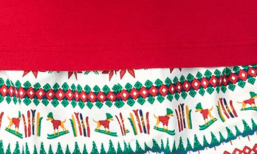 Bedhead Pajamas Long Sleeve Henley Pajama Top & Fair Isle Pajama Pants Set In Festive Fairisle
