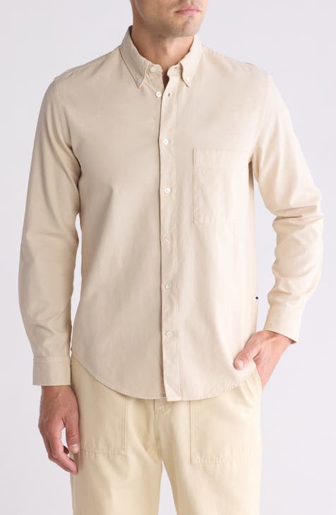 Arne Long Sleeve Cotton Button-Down Shirt