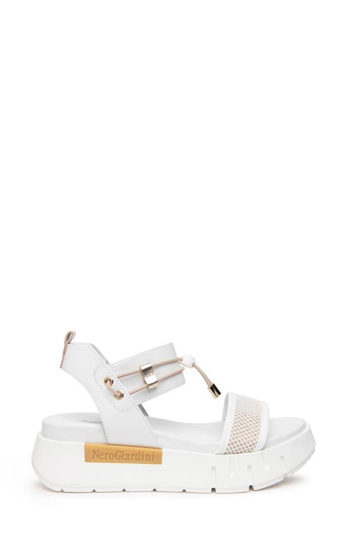 Nerogiardini Platform Sandal In White