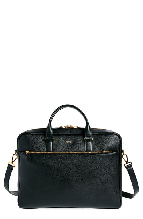 Shop Tom Ford Leather Briefcase In Black