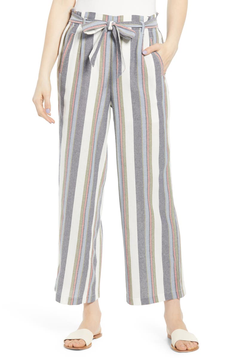 BP. Stripe Paperbag Pants (Regular & Plus Size) | Nordstrom