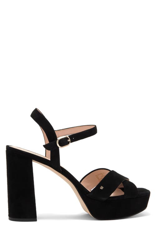 Kate Spade New York Delia Platform Sandal In Black/silver