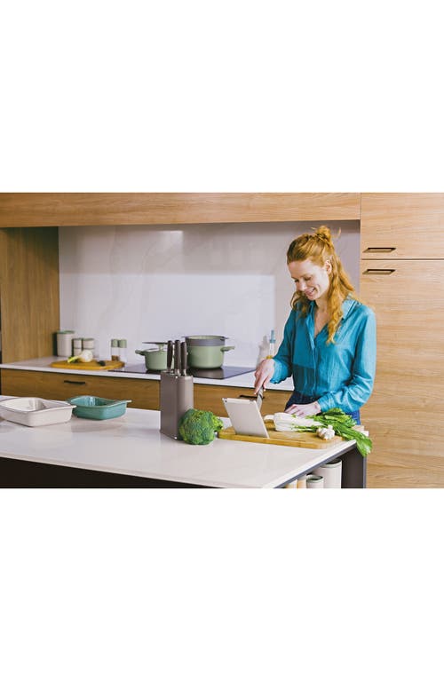 Berghoff Leo Bamboo Rectangular Cutting Board/tablet Stand In Grey/brown