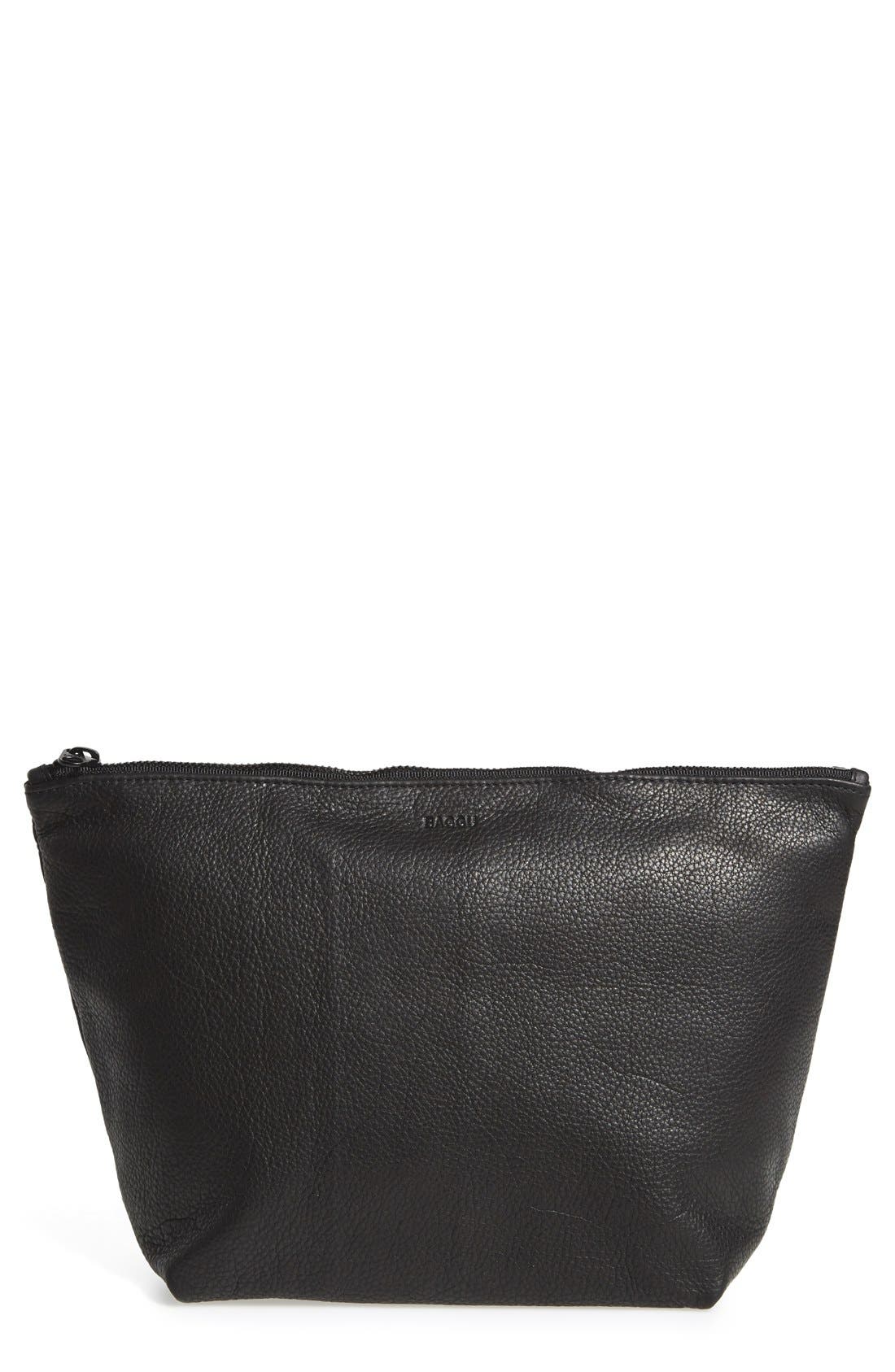Baggu® Large Leather Zip Pouch Nordstrom