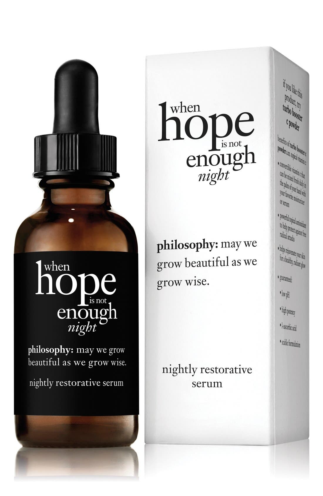 philosophy night serum