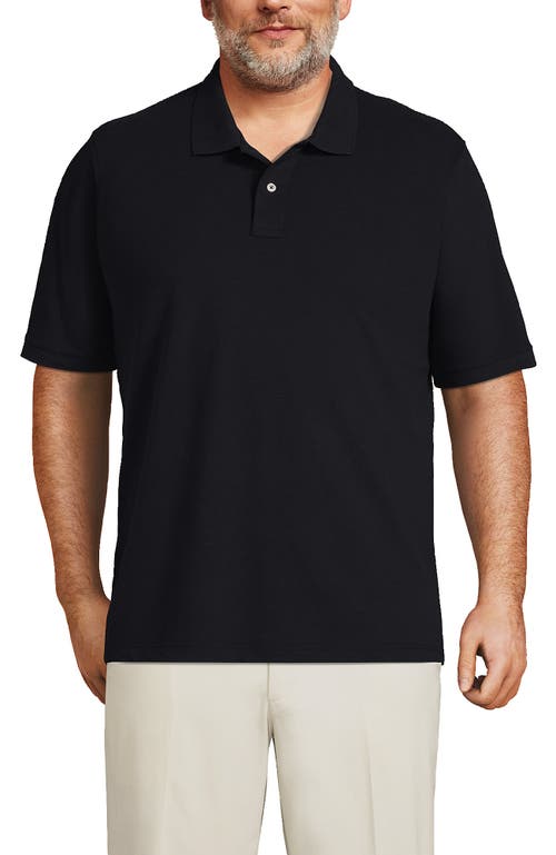 Shop Lands' End Short Sleeve Comfort-first Mesh Polo Shirt In Black