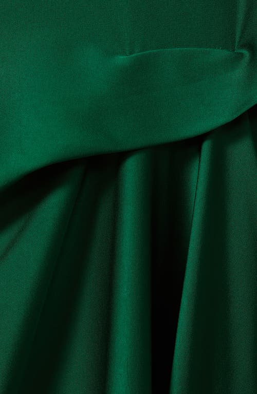 Shop Reiss Micah Sleeveless High-low Satin Dress In Green