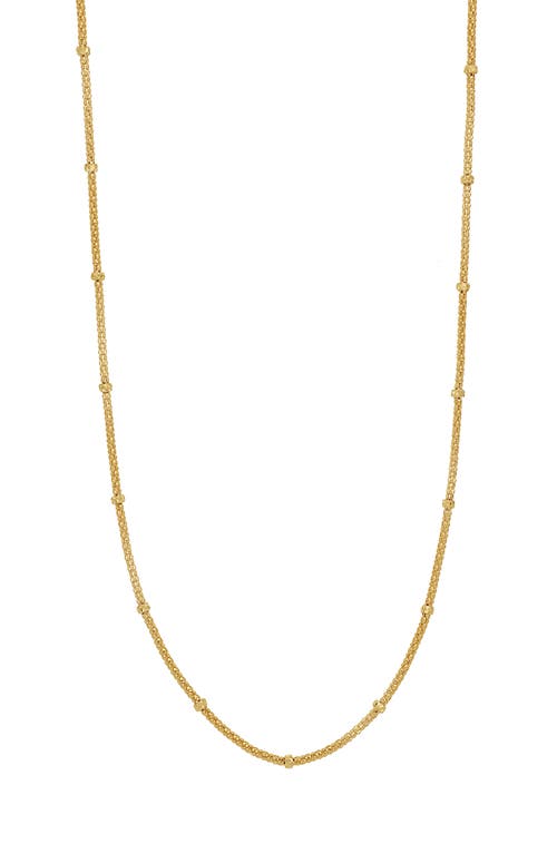 Bony Levy 14K Gold Long Satellite Bead Necklace in 14K Yellow Gold at Nordstrom, Size 24