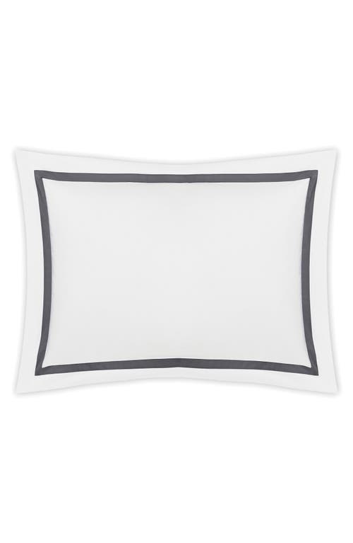 Matouk Lowell Pillow Sham in Charcoal at Nordstrom
