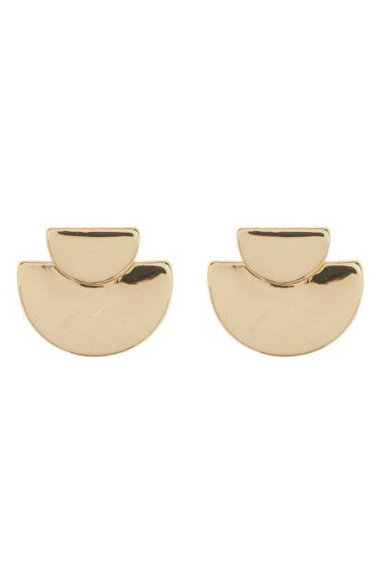 Anne Klein Pecan Stud Earrings In Gold