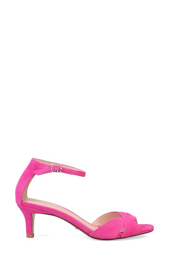 Shop Pelle Moda Bekim Kitten Heel Sandal In Hyper Pink