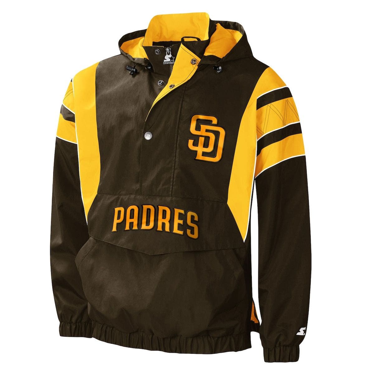 Men's San Diego Padres Starter Brown The Diamond Full-Snap Jacket