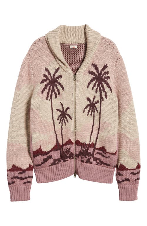 Faherty Beach Cardigan In Sunset Palm