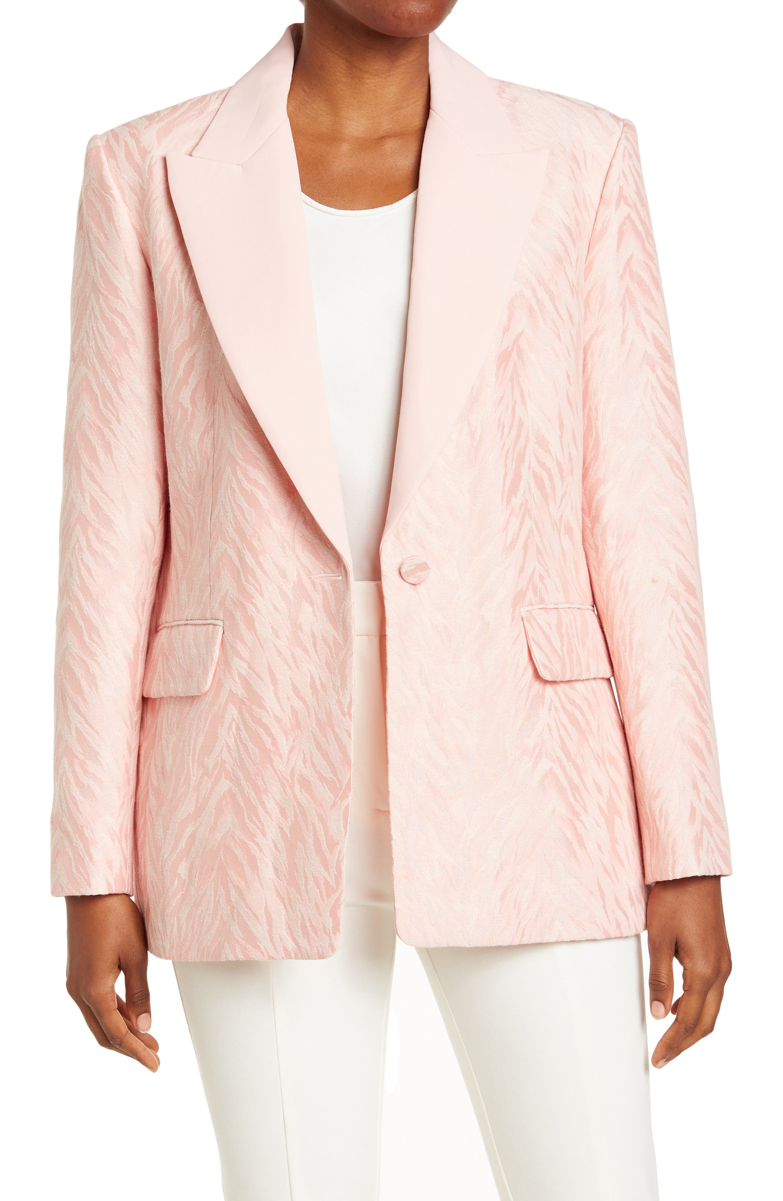 rose color blazer