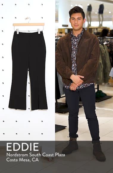 topshop slim kick flare trousers