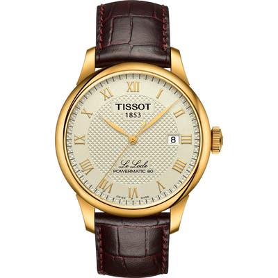 Tissot Le Locle Leather Strap Watch,