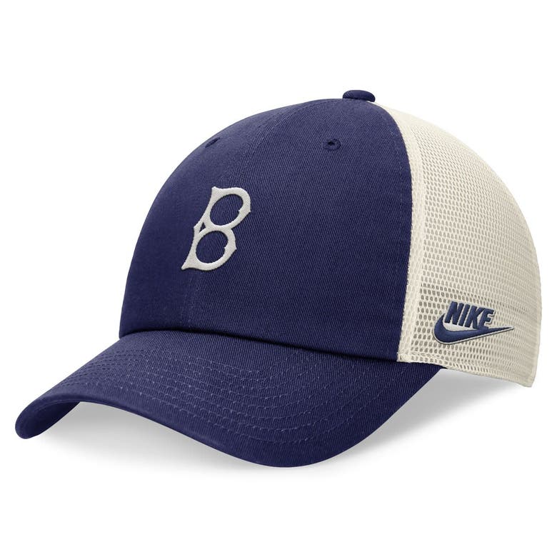 Nike Royal Brooklyn Dodgers Cooperstown Collection Rewind Club Trucker Adjustable Hat
