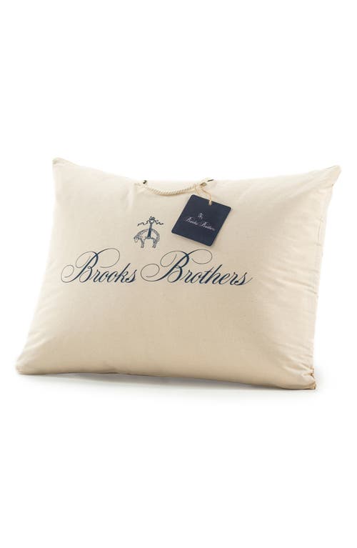 Brooks Brothers Cotton Blend Pillow In White