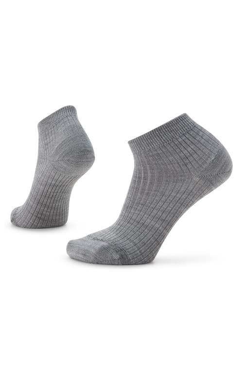 Smartwool Everyday Rib Ankle Socks in Light Gray