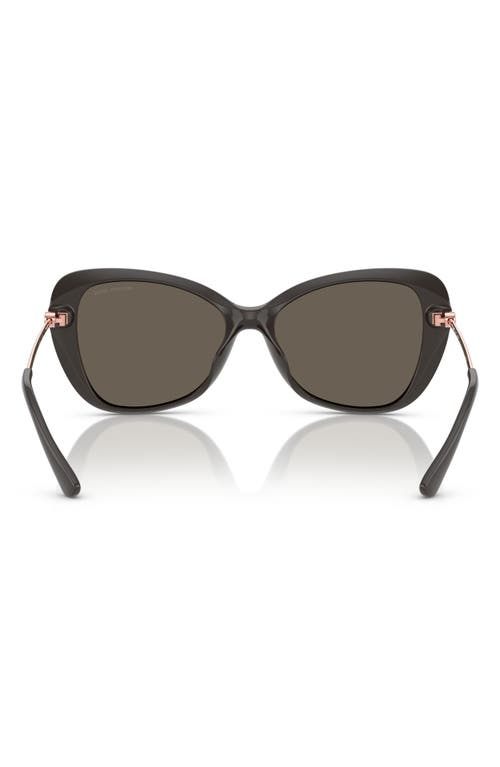 Michael Kors 56mm Butterfly Sunglasses In Grey