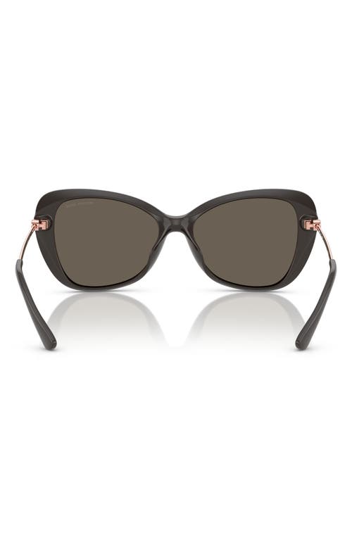 Shop Michael Kors 56mm Butterfly Sunglasses In Grey