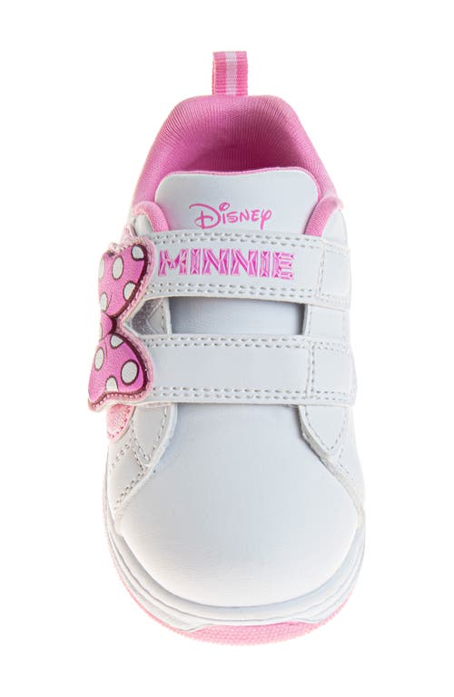 Josmo Kids' Minnie Mouse Sneakers In White/pink