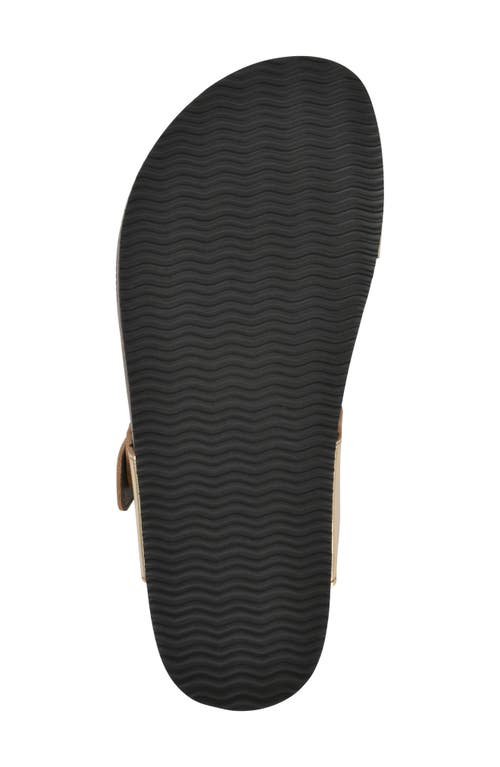 White Mountain Footwear Happier Sandal In Antique/gold Leather