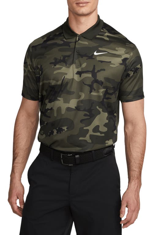 Nike Dri-fit Victory Golf Polo In Sequoia/cargo Khaki/white