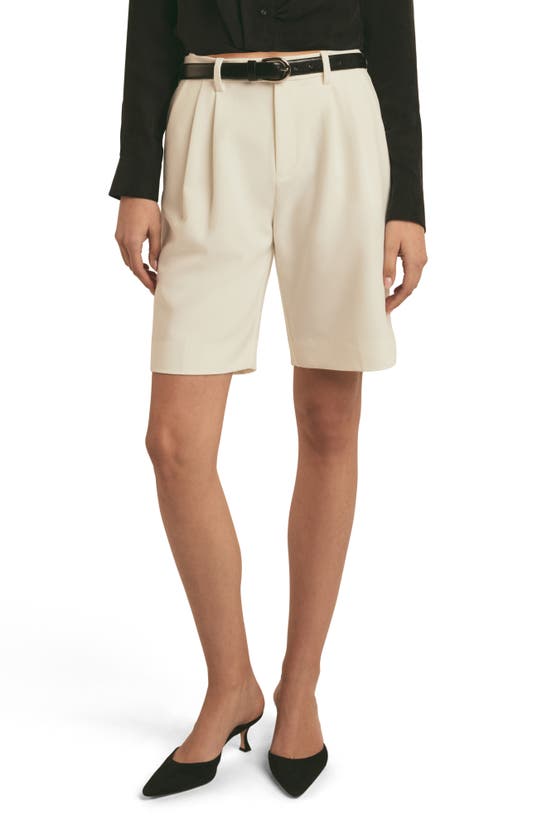 Shop Favorite Daughter The Low Favorite Bermuda Shorts In Ivory